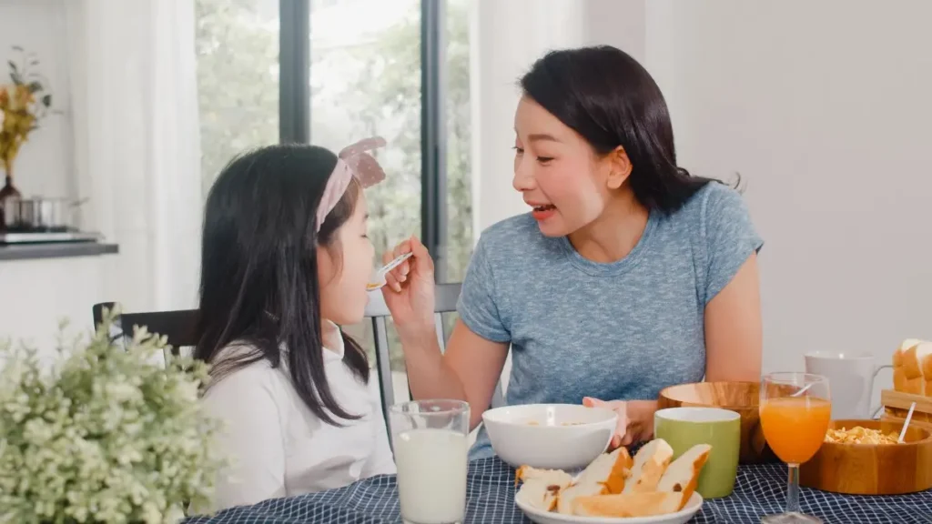Ilustrasi Sarapan Telur Ayam Omega